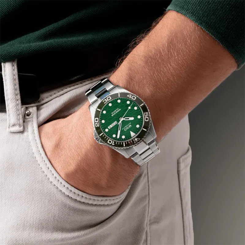 Mido Ocean Star 200C Green Dial Steel Men's Watch  M042.430.11.091.00